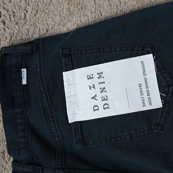 Daze High Rise Skinny Straight Jeans 30.0 - Picture 6 of 6